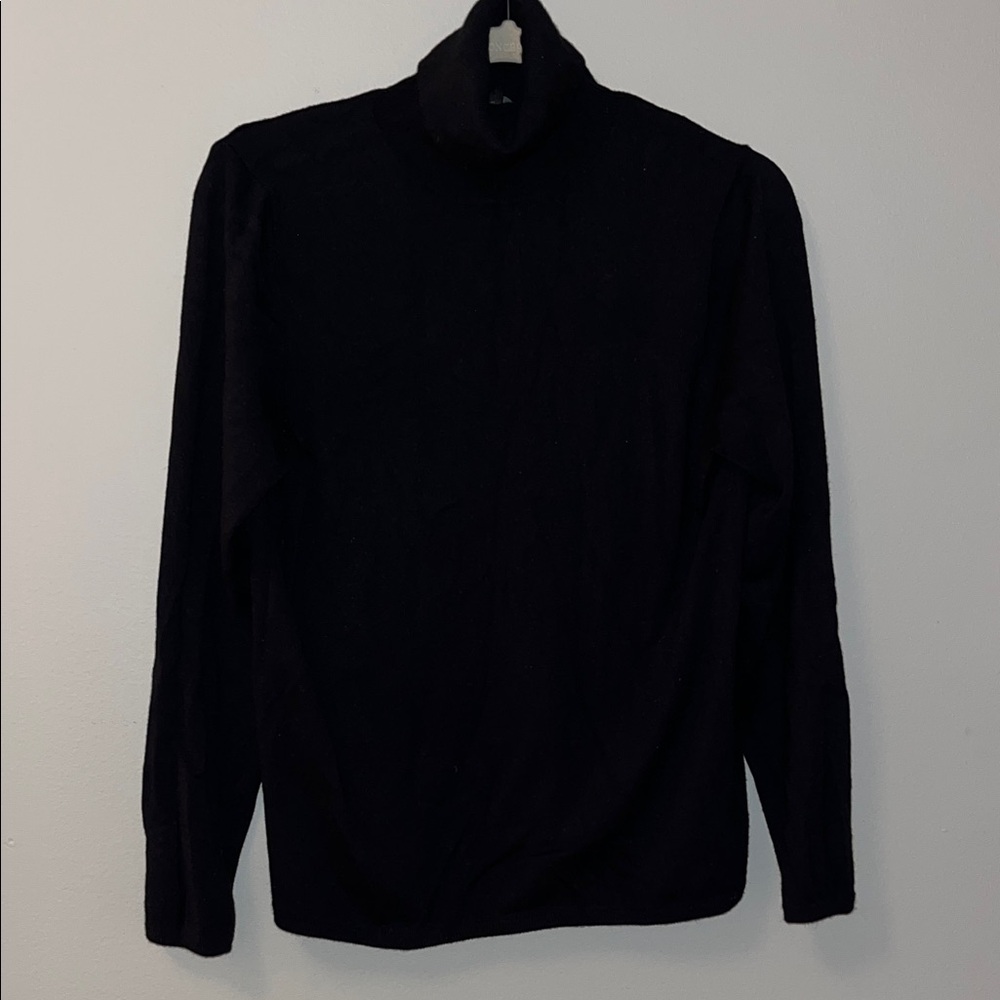 Ann Taylor Essential Turtleneck Sweater black petite large